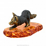 Статуэтка с янтарем "Лиса на охоте", фотография 4. Интернет-магазин ЛАВКА ПОДАРКОВ