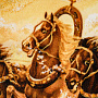Картина янтарная "Зимняя тройка" 60 x 80 см, фотография 4. Интернет-магазин ЛАВКА ПОДАРКОВ