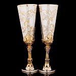 14953 Серебро 925° НАБОР фужеров "Виноградная лоза" 2пр. в ПУ 2.1.0018 298,3