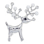 Брошь со стразами "Олень", фотография 2. Интернет-магазин ЛАВКА ПОДАРКОВ