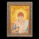 Картина янтарная "Икона Спиридон Тримифунтский"