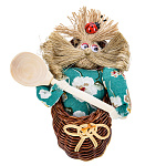 0013875 Сувенир Кукла-ОБЕРЕГ "ЛАПОТЬ С ДОМОВЫМ" ПОДВЕС малый