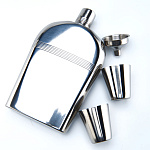 0057368 НАБОР подарочный:ФЛЯГА+2 стопки+НОЖ в дер.упаковке