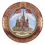 Сувенирная тарелка "Собор Василия Блаженного", фотография 2. Интернет-магазин ЛАВКА ПОДАРКОВ