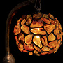 Настольная лампа из янтаря и бронзы "Кот", фотография 3. Интернет-магазин ЛАВКА ПОДАРКОВ