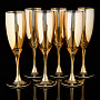 Набор бокалов для шампанского №1 "Медовый", фотография 4. Интернет-магазин ЛАВКА ПОДАРКОВ