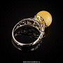 Кольцо с янтарем (серебро 925*) 3,29 гр., фотография 2. Интернет-магазин ЛАВКА ПОДАРКОВ