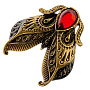 Брошь с янтарем "Лунный мотылек", фотография 3. Интернет-магазин ЛАВКА ПОДАРКОВ