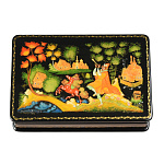 0061349-12*8 Лаковая миниатюра Шкатулка "Конек-горбунок" Сурикова п1131