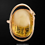 Кольцо с янтарем "Солнечная поляна", фотография 2. Интернет-магазин ЛАВКА ПОДАРКОВ