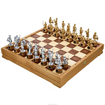 Шахматы с металлическими фигурами "Полтава" 43х43 см