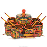 0020272 Хохлома Медовница в наборе "ПЧЕЛКА"