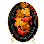 Поднос с авторской росписью "Цветы" 30х23 см