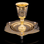 -камни Златоуст НАБОР ПИТЕЙНЫЙ "Посошок"(рюмка+блюдце) в П/У 0670