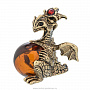 Статуэтка с янтарем "Дракон", фотография 2. Интернет-магазин ЛАВКА ПОДАРКОВ