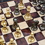 Подарочные шахматы с металлическими фигурами "Стаунтон" 48х48 см, фотография 11. Интернет-магазин ЛАВКА ПОДАРКОВ