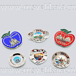 0027263 Сувенир МАГНИТ "ВИДЫ МОСКВЫ" в ассортименте МЕТАЛЛ