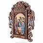 Икона деревянная "Троица" 75х65 см, фотография 2. Интернет-магазин ЛАВКА ПОДАРКОВ