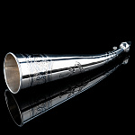 0055836/64,4гр Серебро 875* РОГ  гравировка, чернение 64,40000000000001