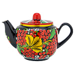 Чайник заварочный 0,5 л "Ягодки". Хохлома
