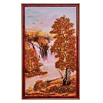 Картина янтарная "Пейзаж" 40х70 см
