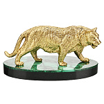 Бронзовая статуэтка с позолотой "Тигр"