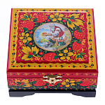 0072751/12*11,5 Хохлома Шкатулка "ЗОЛОТАЯ РЫБКА" Р18