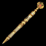 0069347 Златоуст РУЧКА "ГЕРБ РФ" украшенная  в П/У 