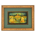 0044953/45*35см  Лаковая миниатюра Палех ПАННО "Санкт-Петербург" Комяков в П/У