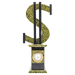 0057182 Нат.камень ЧАСЫ "ДОЛЛАР" малые