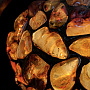 Настольная лампа из янтаря и бронзы "Кот", фотография 4. Интернет-магазин ЛАВКА ПОДАРКОВ