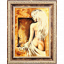 Янтарная картина "Блондинка перед зеркалом", фотография 1. Интернет-магазин ЛАВКА ПОДАРКОВ