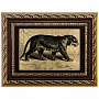 Картина "Тигр". Сусальное золото 45х35 см, фотография 1. Интернет-магазин ЛАВКА ПОДАРКОВ