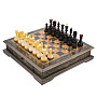 Шахматы из карельской березы с янтарными фигурами 38х38 см, фотография 1. Интернет-магазин ЛАВКА ПОДАРКОВ
