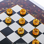Янтарные шахматы-шашки-нарды "Монолит 2" 50х50 см, фотография 15. Интернет-магазин ЛАВКА ПОДАРКОВ