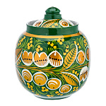 9383/11,5*11см  Хохлома САХАРНИЦА  рябина/клубника