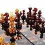 Шахматы с инкрустацией из янтаря и янтарными фигурами "Африка", фотография 21. Интернет-магазин ЛАВКА ПОДАРКОВ