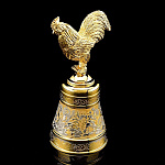 0028523/Ф Златоуст КОЛОКОЛЬЧИК "Петушок"позолота, в П/У