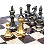 Подарочные шахматы с металлическими фигурами "Стаунтон" 48х48 см , фотография 8. Интернет-магазин ЛАВКА ПОДАРКОВ