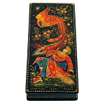 22204 Лаковая миниатюра Шкатулка "Жар-Птица" (АР Романова) 18*8см (352-5)