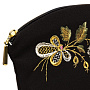 Косметичка "Заря". Черная с вышивкой, фотография 3. Интернет-магазин ЛАВКА ПОДАРКОВ