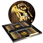 0029395/БС Янтарь Нардовая доска с фишк."ОРЕЛ" 64*60*8см в инд.кейсе 00-0000080