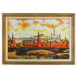 300833-НП-Картина Янтарная "КРЕМЛЕВСКИЙ МОСТ" 60*40 см