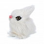 Игрушка из меха "Белый пушистый кролик", фотография 3. Интернет-магазин ЛАВКА ПОДАРКОВ