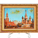 Картина янтарная "Сердце Москвы"