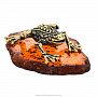 Статуэтка с янтарем "Лягушка ажурная", фотография 4. Интернет-магазин ЛАВКА ПОДАРКОВ
