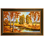 0073581-82*52см Картина янтарная крошка "ПЕЙЗАЖ" (70*40см внут.раз.)