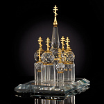 /10*8*13см  Сувенир ХРАМ ВАСИЛИЯ БЛАЖЕННОГО  Хрусталь 