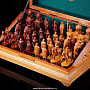 Шахматный стол из дерева "Битва на Ниле" в эксклюзивном наборе, фотография 6. Интернет-магазин ЛАВКА ПОДАРКОВ