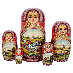 Матрешка "Тройка. Лето" 5 мест